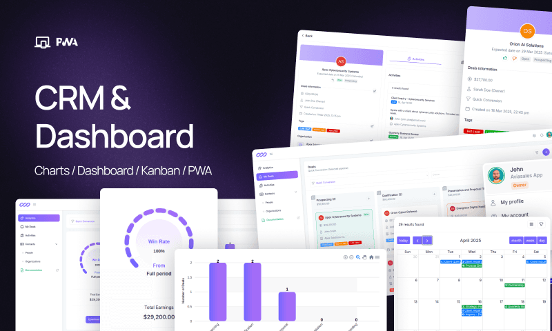 Crm & Dashboard PWA - Lite